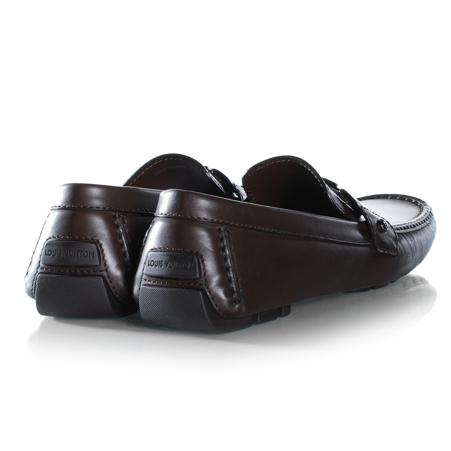 Louis Vuitton Leather Monte Carlo Loafers Cacao Brown 11 3 of 8