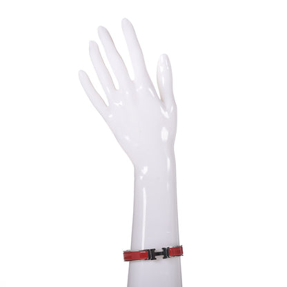 Hermes Enamel Narrow Clic Clac H Bracelet GM Red 2 of 6