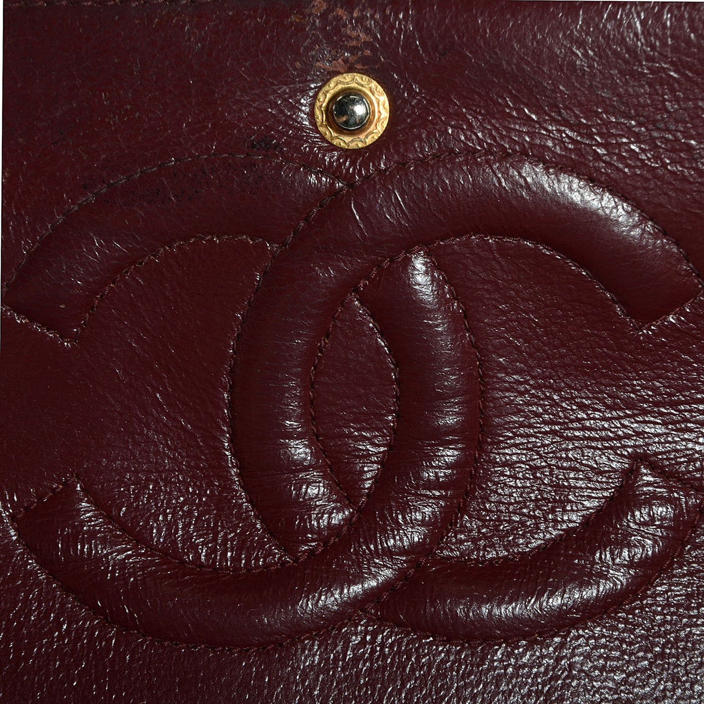 Lambskin Medium Double Flap Black