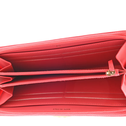 Chanel Caviar Quilted Large Boy Zip Around Wallet Coral 5 of 11