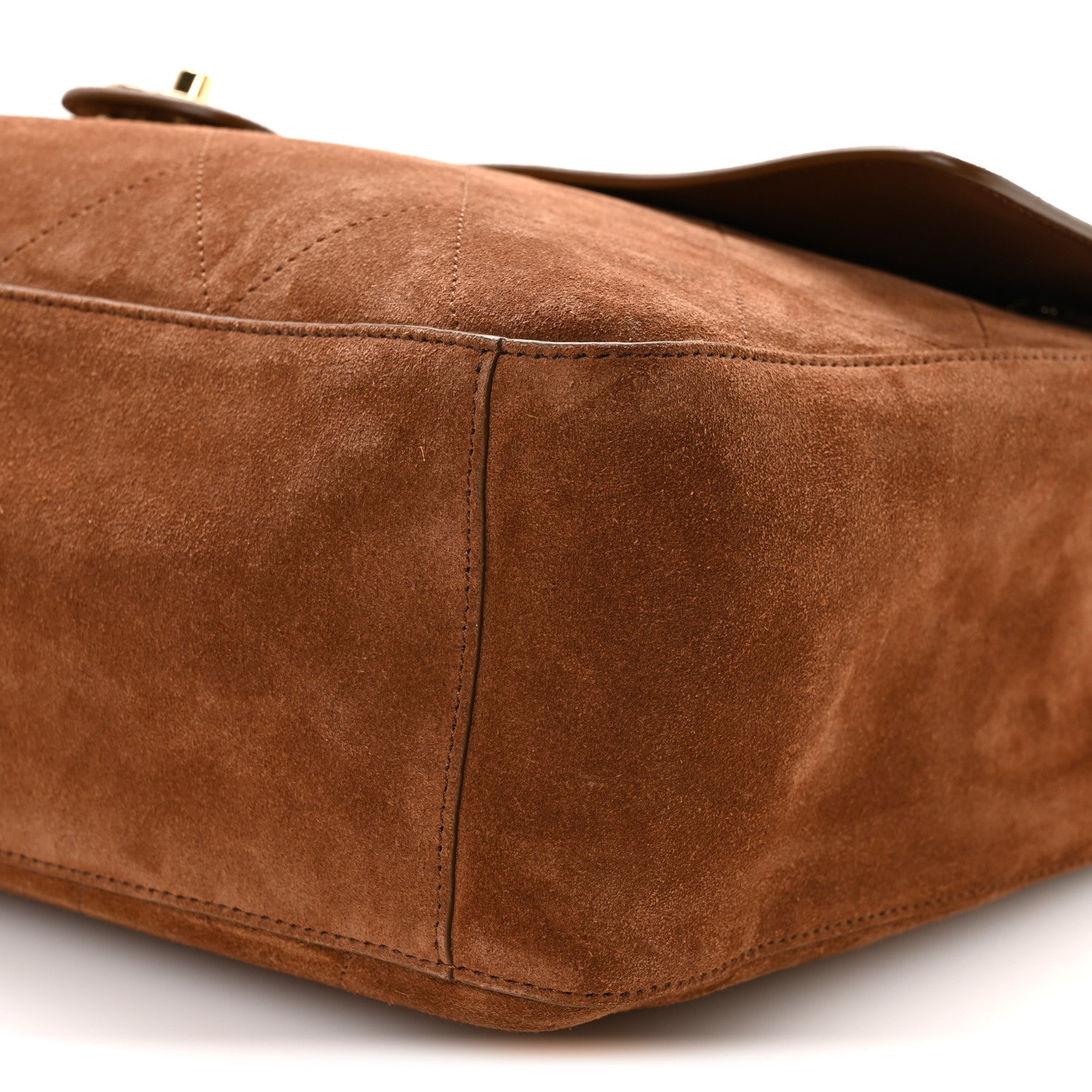 Chanel Suede Calfskin Souplissimo Maxi Flap Camel 10 of 10