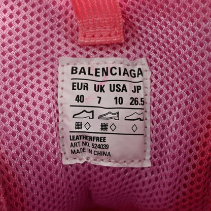 Balenciaga Fabric Mesh Distressed Womens Triple S Sneakers 40 Pink 7 of 8