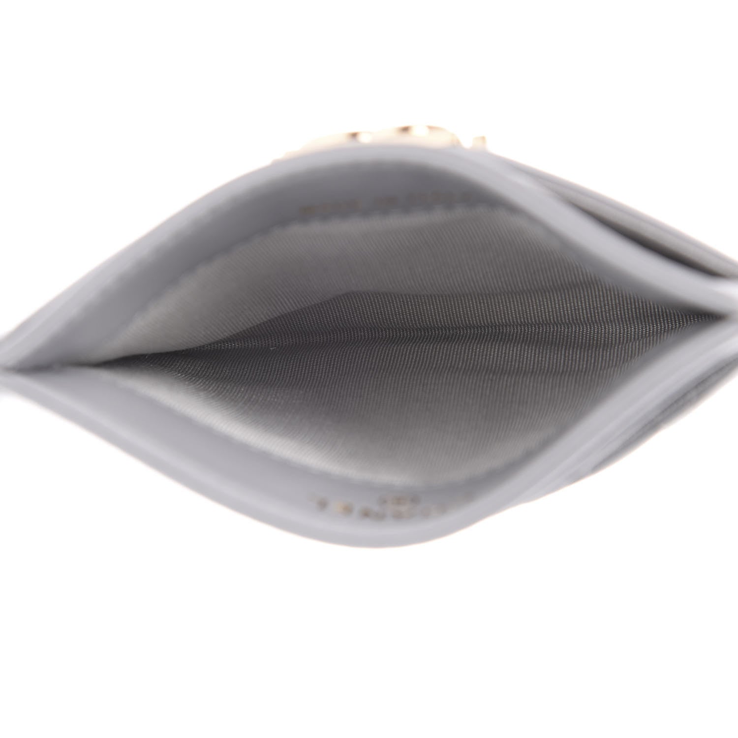 Chanel Lambskin Quilted Boy Card Holder Grey 4 of 10