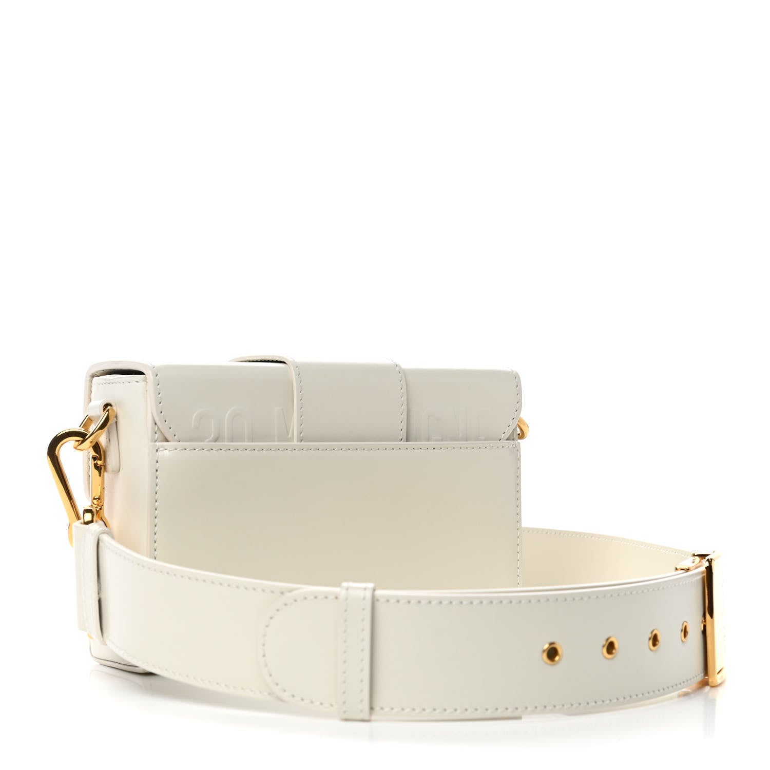 Christian Dior Smooth Calfskin 30 Montaigne Box Bag White 2 of 4