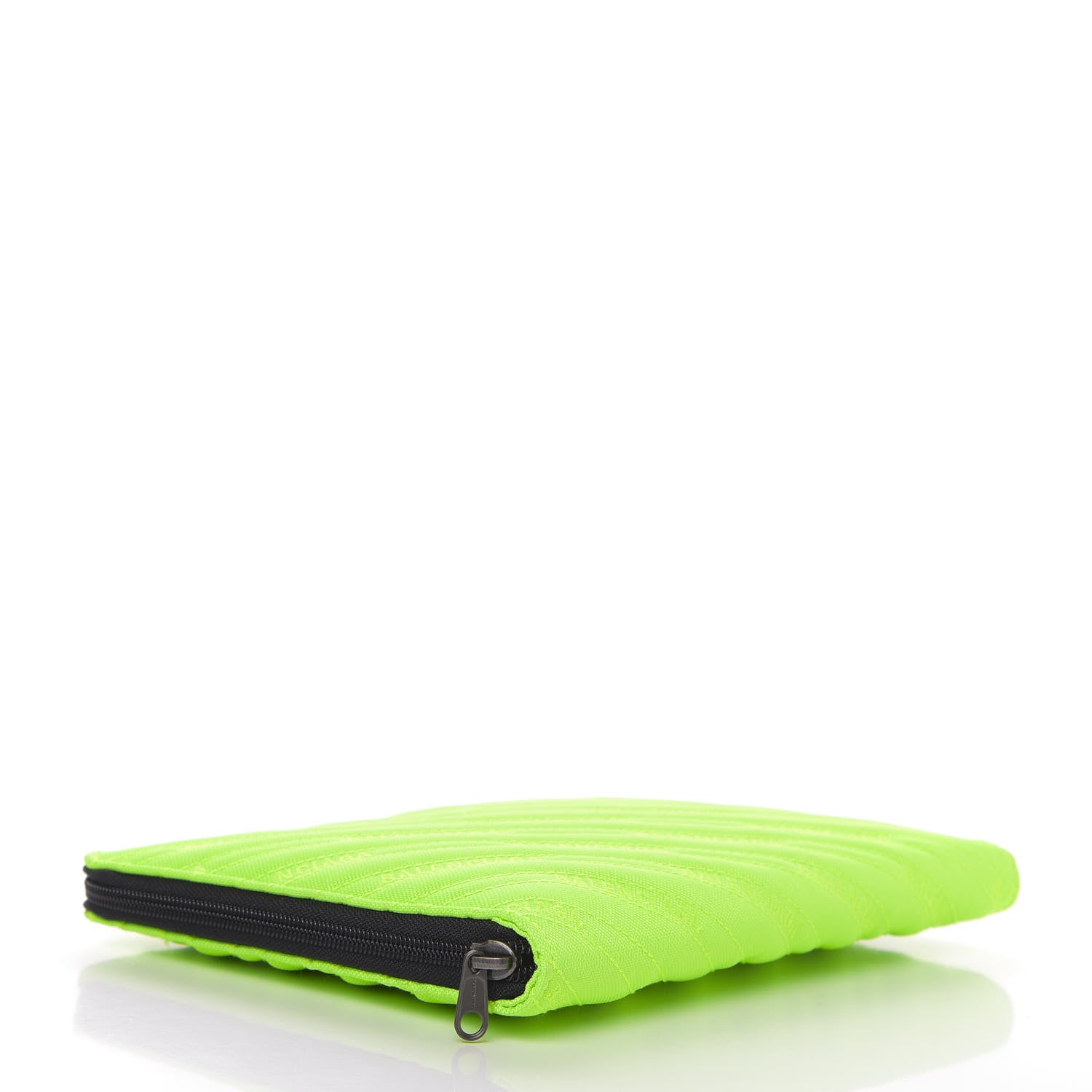 Balenciaga Nylon Logo Matelasse Explorer Zip Around Tablet Pouch Light Fluo Green 8 of 12