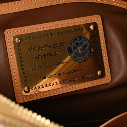 Louis Vuitton Metallic Calfskin Monogram Speedy P9 Bandouliere 30 Gold Kintsugi 8 of 14
