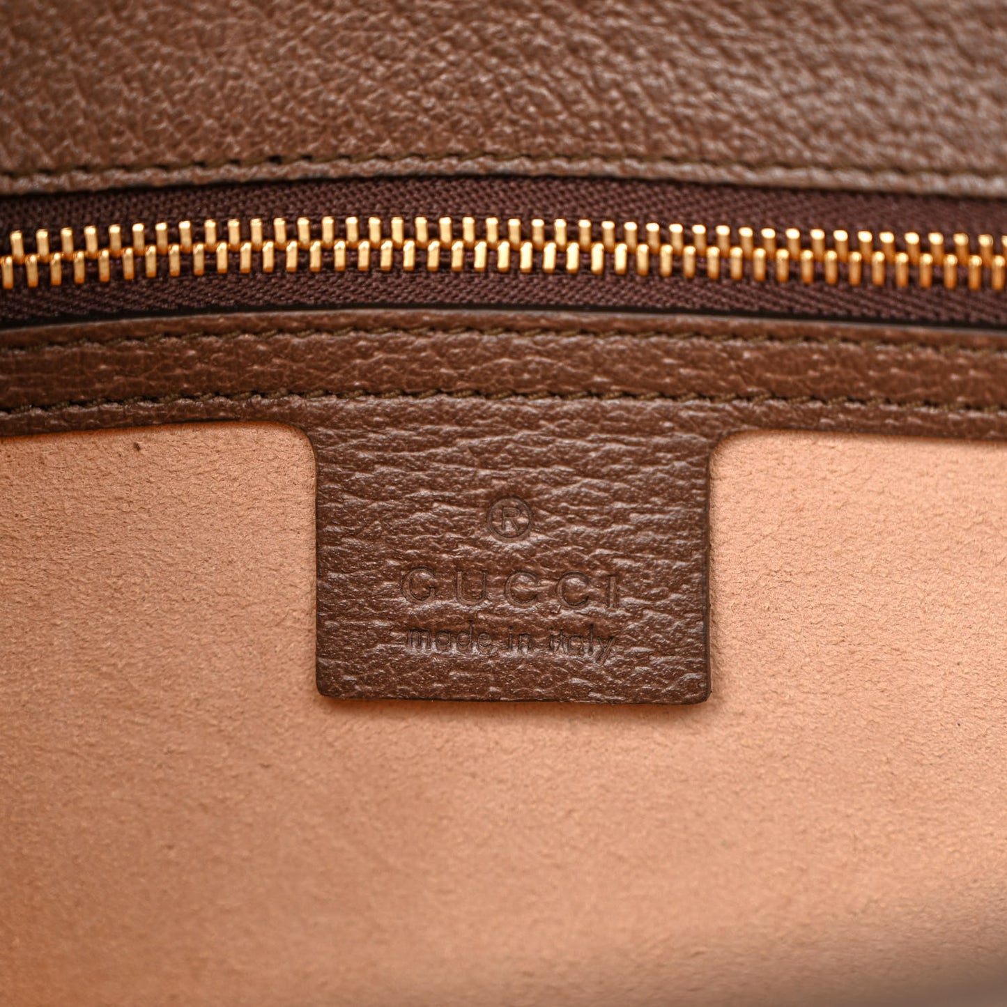 GG Supreme Monogram Web Small Ophidia Flap Messenger Bag Brown