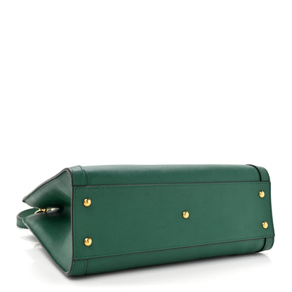 Gucci Wonka Grain Calfskin Small Diana Tote Bag Green Yellow Fluo 4 of 10