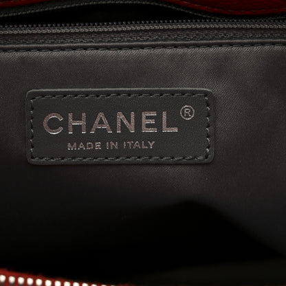 Chanel Caviar Quilted Grand Shopping Tote GST Red 7 of 11