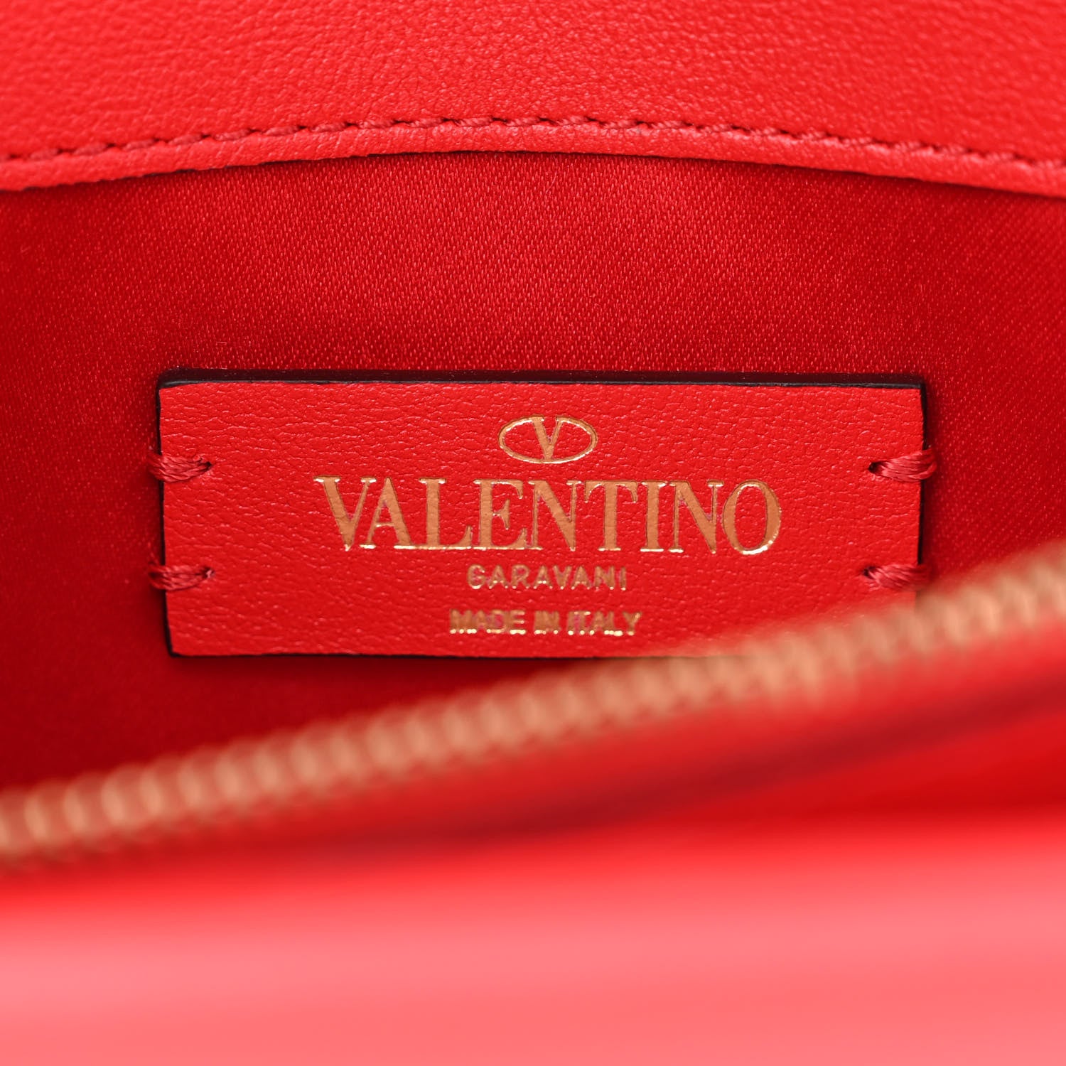 Valentino Garavani Smooth Calfskin Mini VRing Crossbody Bag Rouge Pur 6 of 10