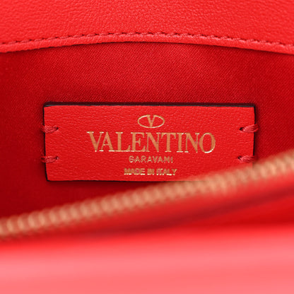 Valentino Garavani Smooth Calfskin Mini VRing Crossbody Bag Rouge Pur 6 of 10