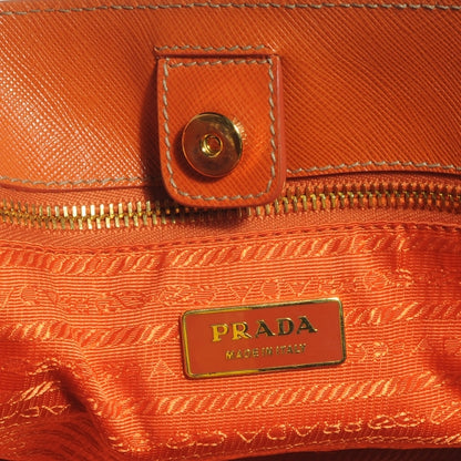 Prada Saffiano Lux Large Tote Papaya 6 of 7