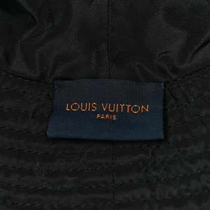 Louis Vuitton Nylon Canvas Monogram Giant Crafty Reversible Bucket Hat Black Creme Caramel 5 of 6