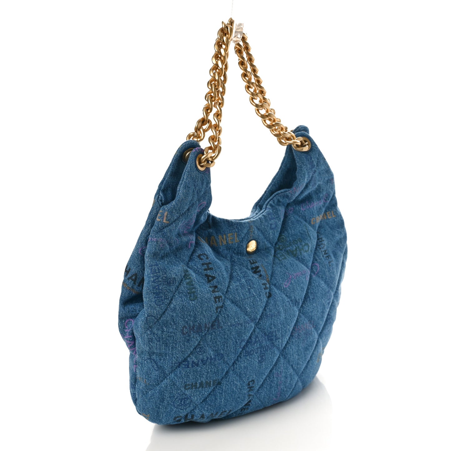 Denim Quilted Denim Mood Maxi Hobo Blue Multicolor
