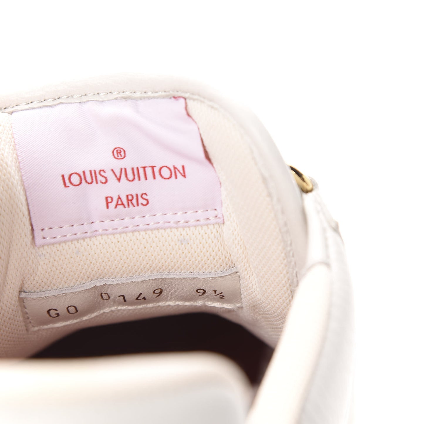 Calfskin Mens LV Trainer Sneaker 9.5 White