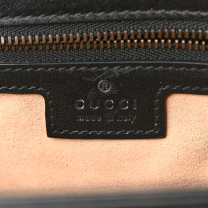 Gucci Calfskin Matelasse Small GG Marmont Shoulder Bag Black 6 of 10