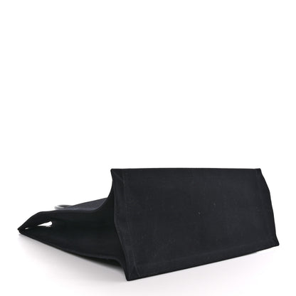 Saint Laurent Linen Calfskin Rive Gauche Tote Black 4 of 8