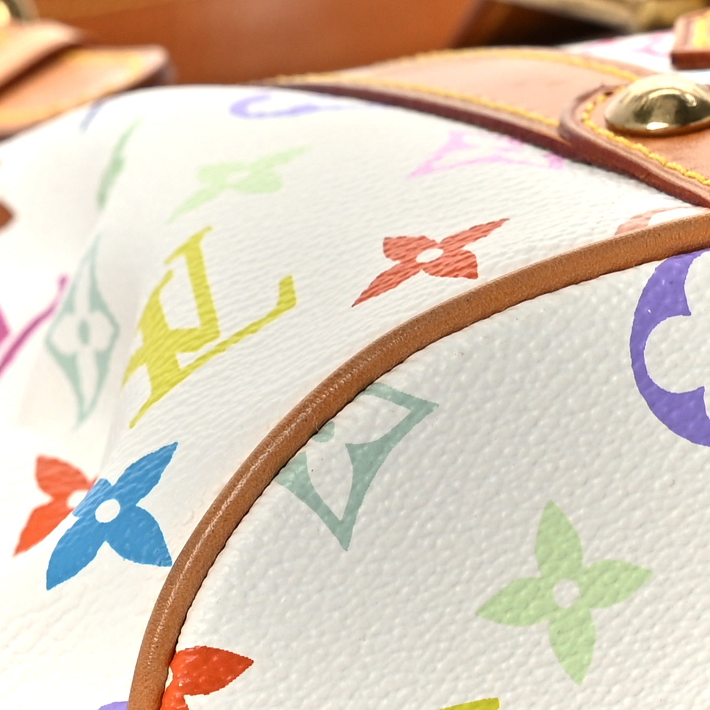 Monogram Multicolor Theda GM White