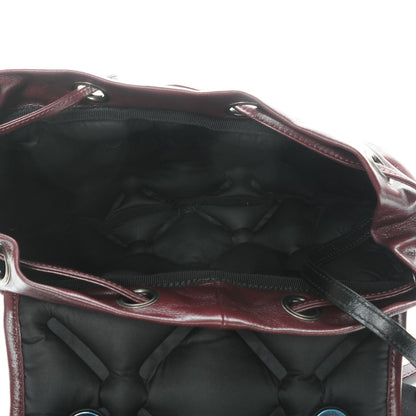 Chanel Calfskin Quilted Chesterfield Backpack Burgundy 5 of 9