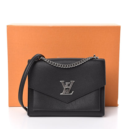 Louis Vuitton Soft Calfskin My Lockme Chain Bag BB Black 11 of 11