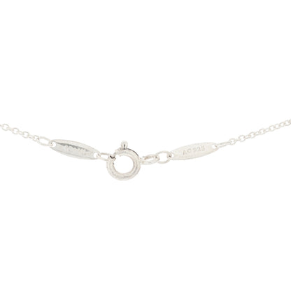 Tiffany Sterling Silver Diamond .03ct Elsa Peretti Diamonds by the Yard Pendant Necklace 5 of 5