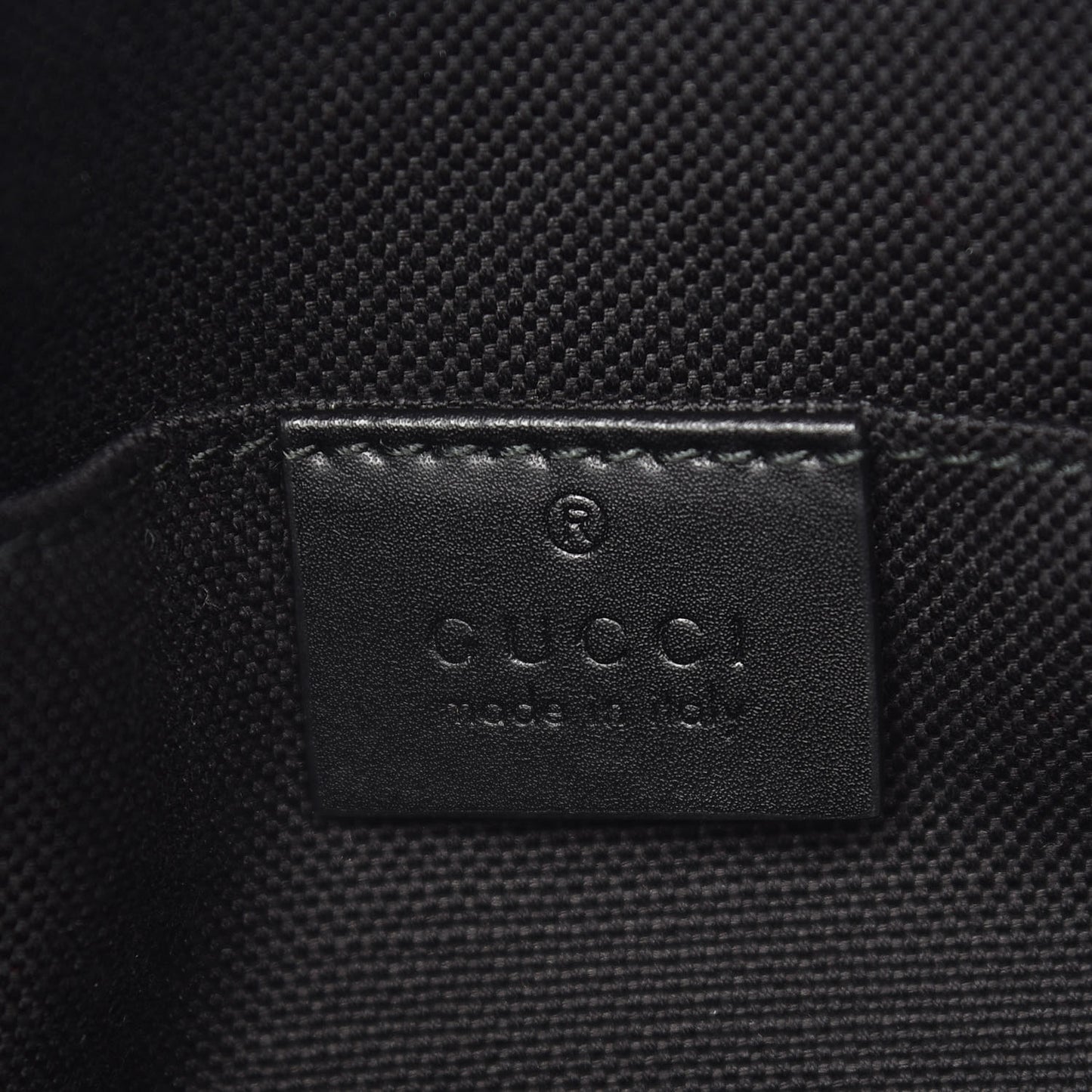 GG Supreme Monogram Web Small Flat Messenger Bag Black Grey