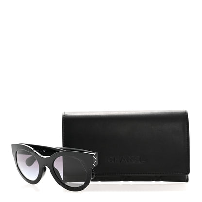Chanel Crystal CC Sunglasses 5420-B-A Black 9 of 9