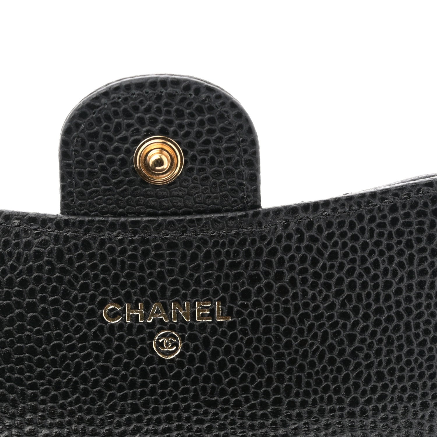 Chanel Caviar Quilted Flap Card Holder Wallet Black 6 of 9