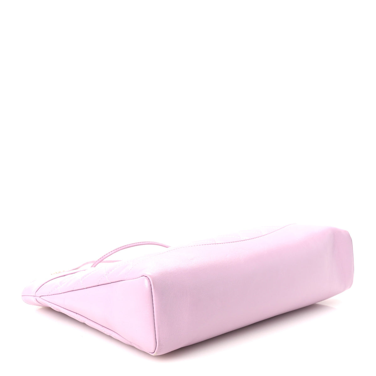 Shiny Lambskin Quilted 31 Shopping Bag Light Purple