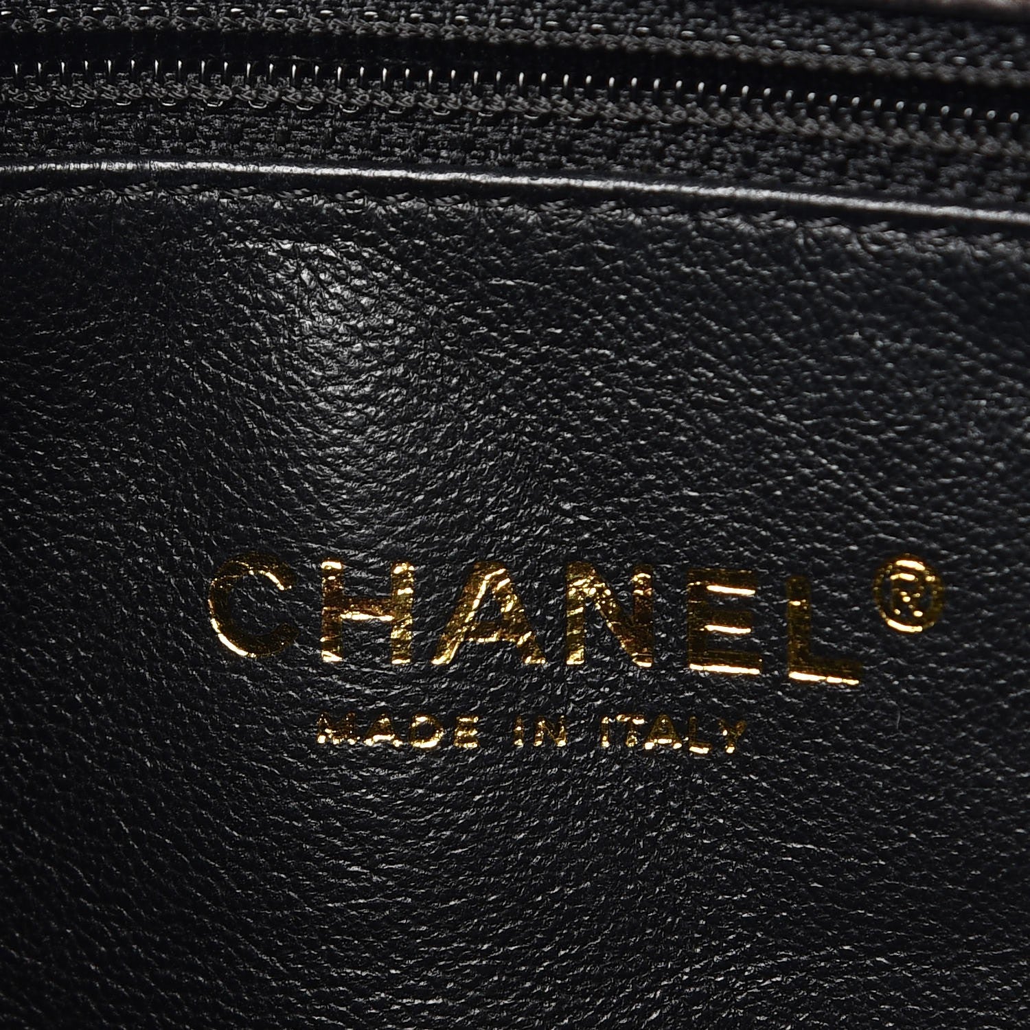 Chanel Iridescent Calfskin Quilted Crystal Mini Rectangular Flap Black Gold 6 of 7