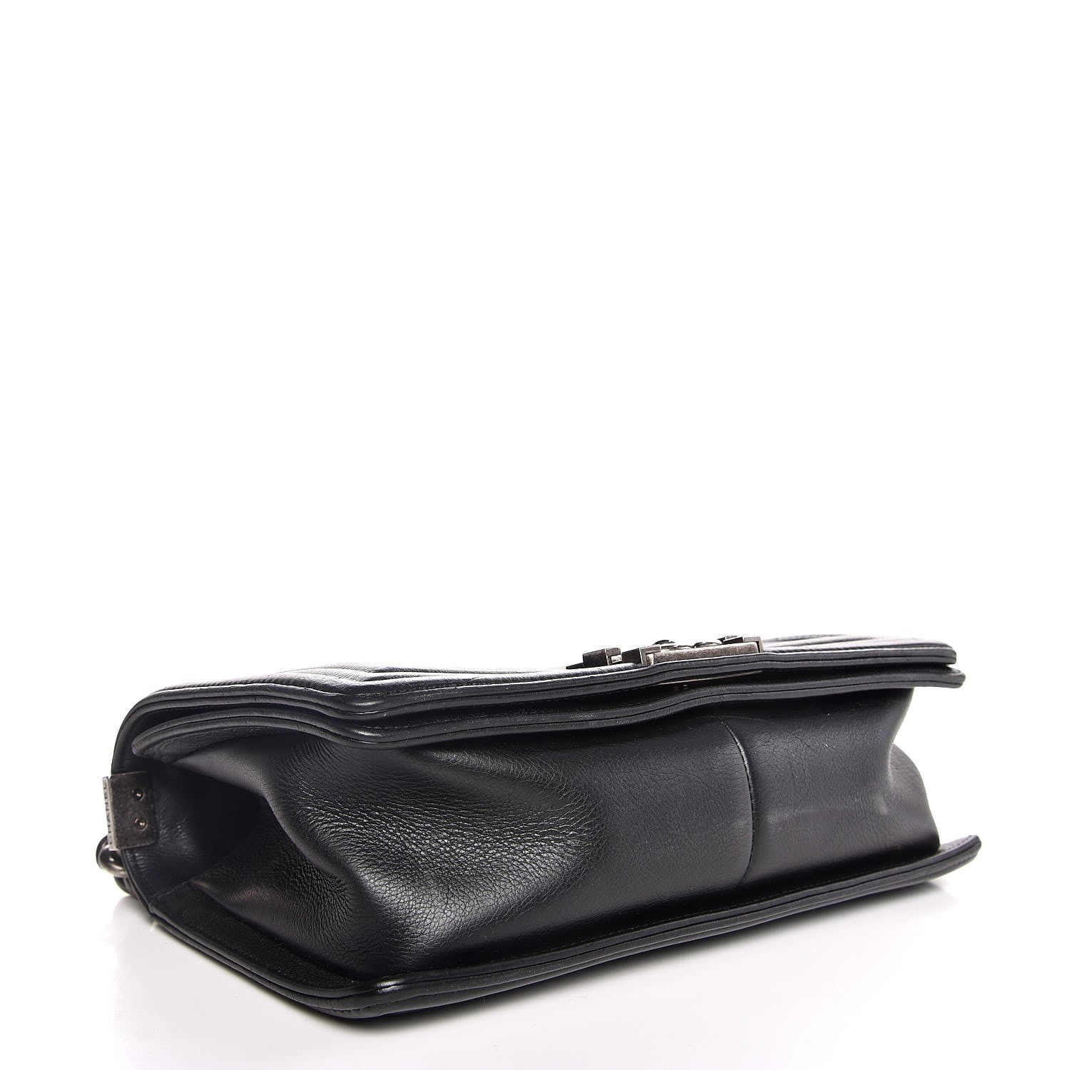 Chanel Calfskin Double Stitch Medium Boy Flap Black 4 of 9