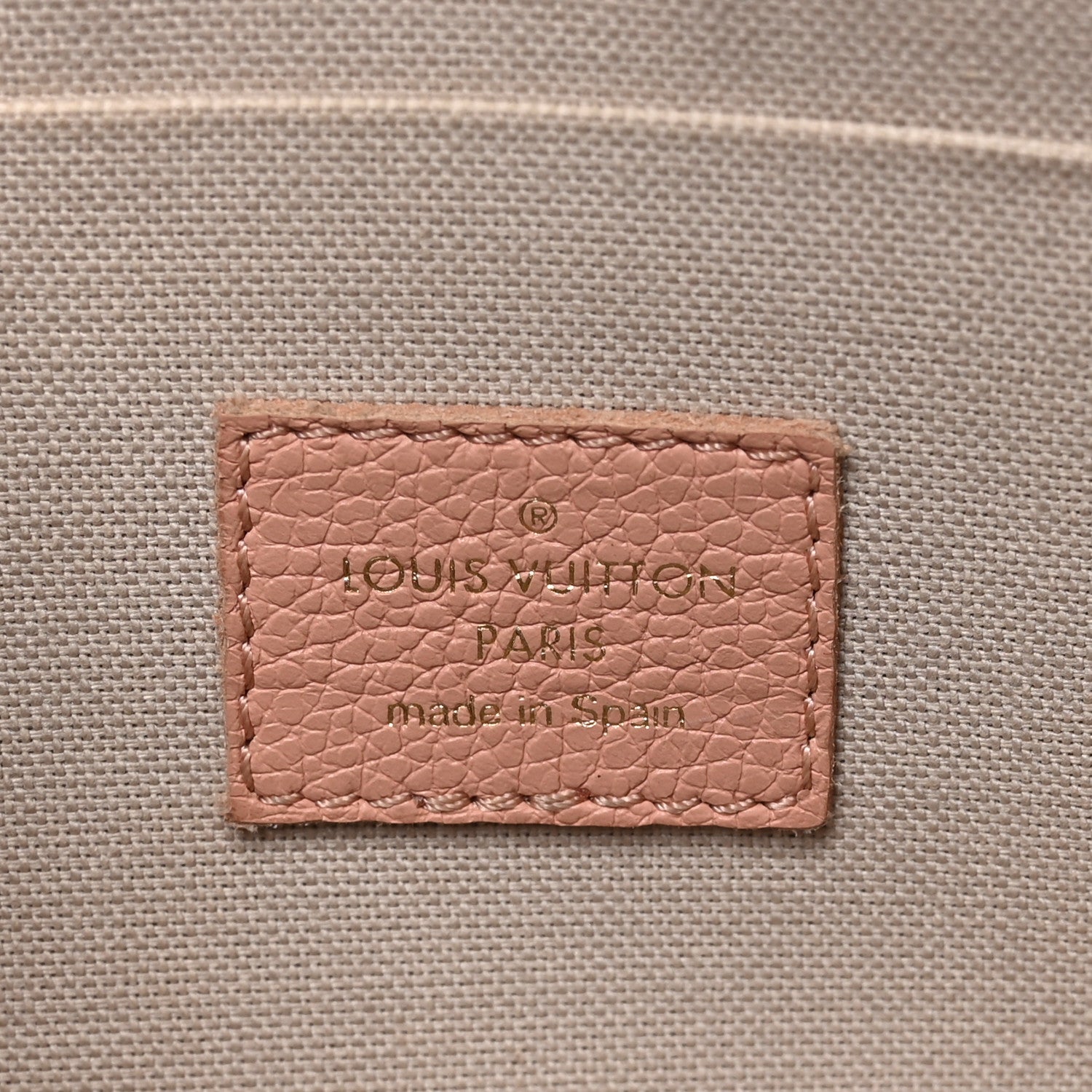 Louis Vuitton Empreinte Monogram Giant Felicie Pochette Chain Wallet Rose Trianon Creme 7 of 12