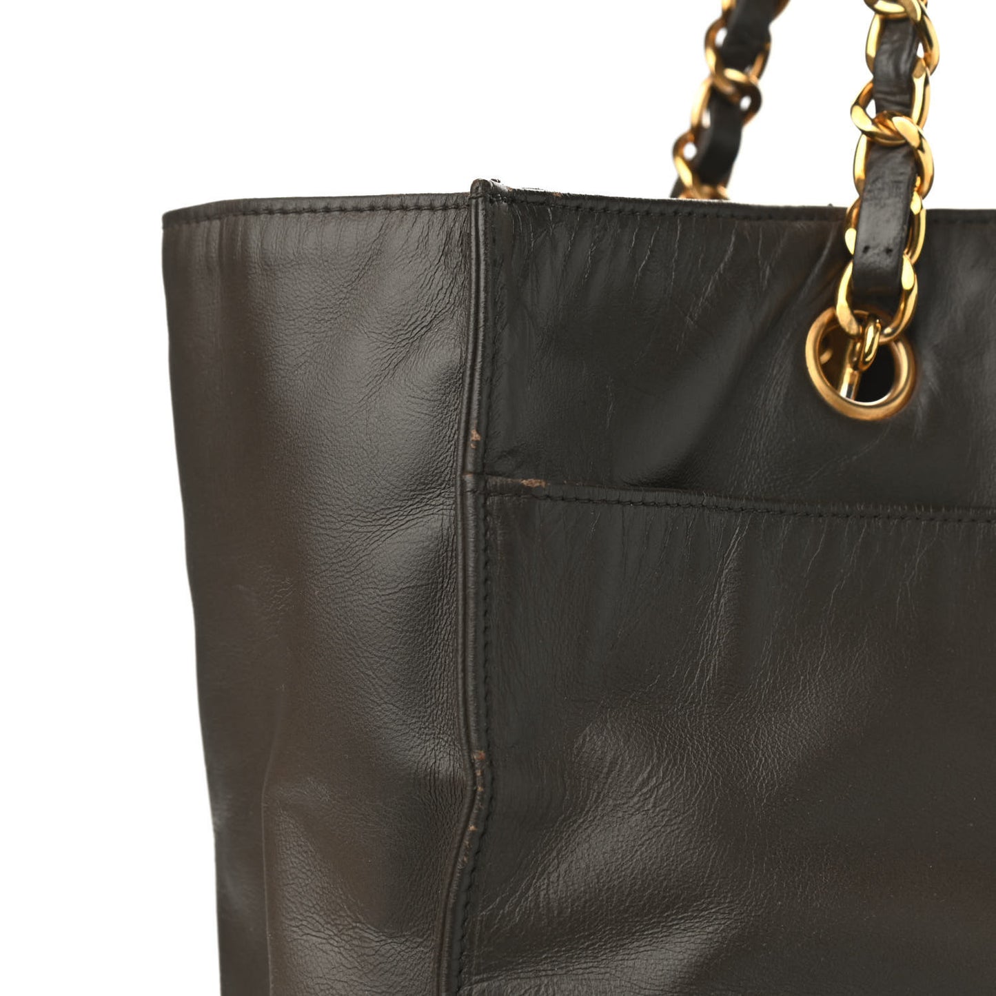 Lambskin CC Tote Brown