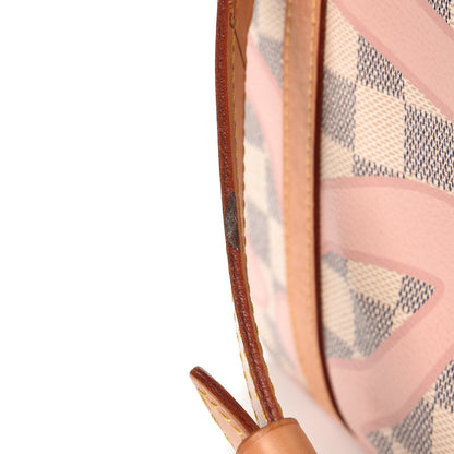 Louis Vuitton Damier Azur Tahitienne Speedy Bandouliere 30 Rose Ballerine 13 of 19