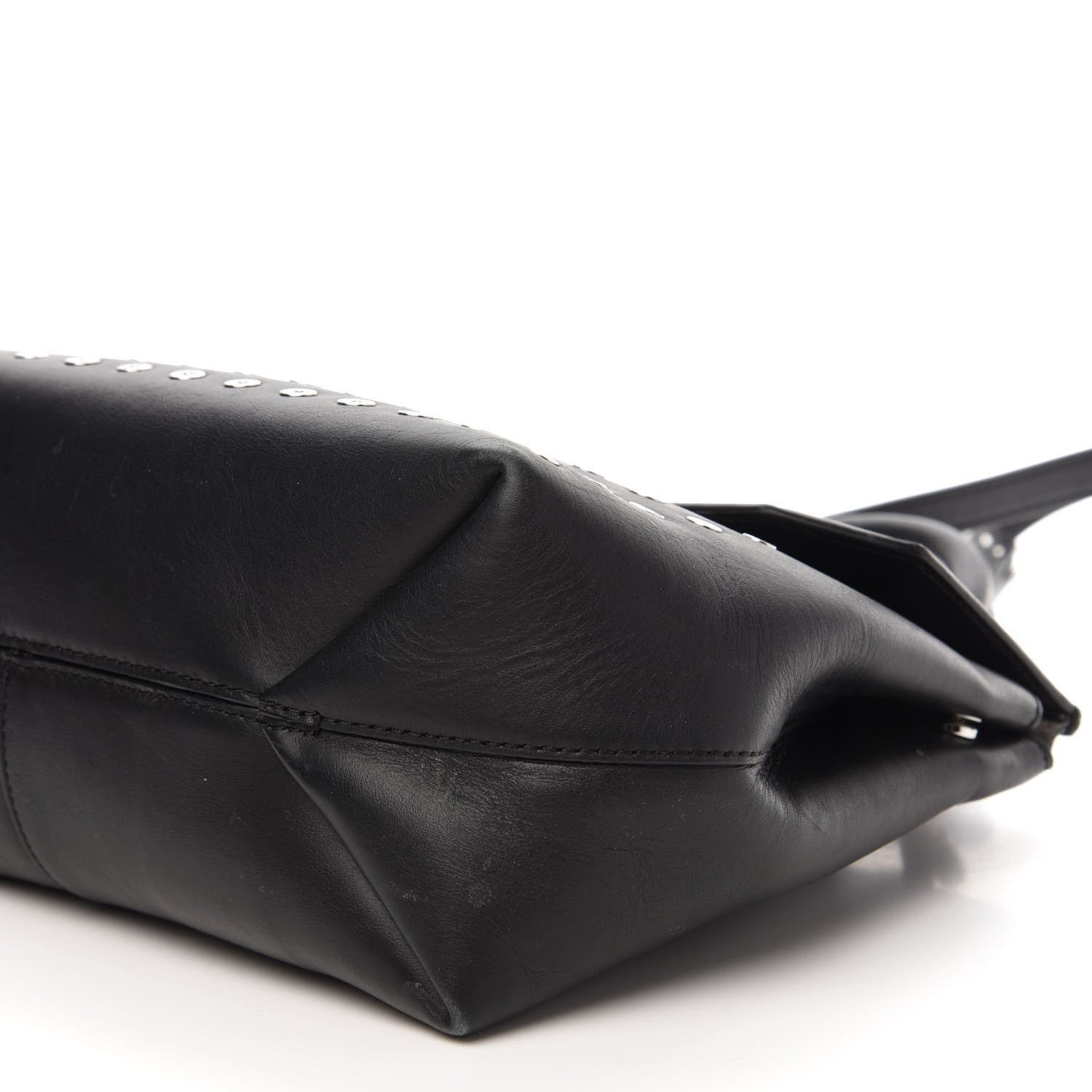 Alexander Wang Lambskin Eyelets Marion Tote Black Silver Hardware 7 of 11