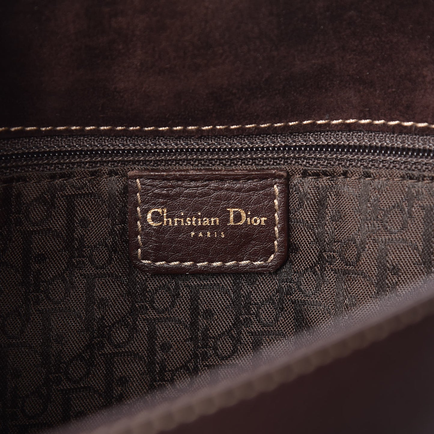 Calfskin Baudrier Saddle Bag Brown