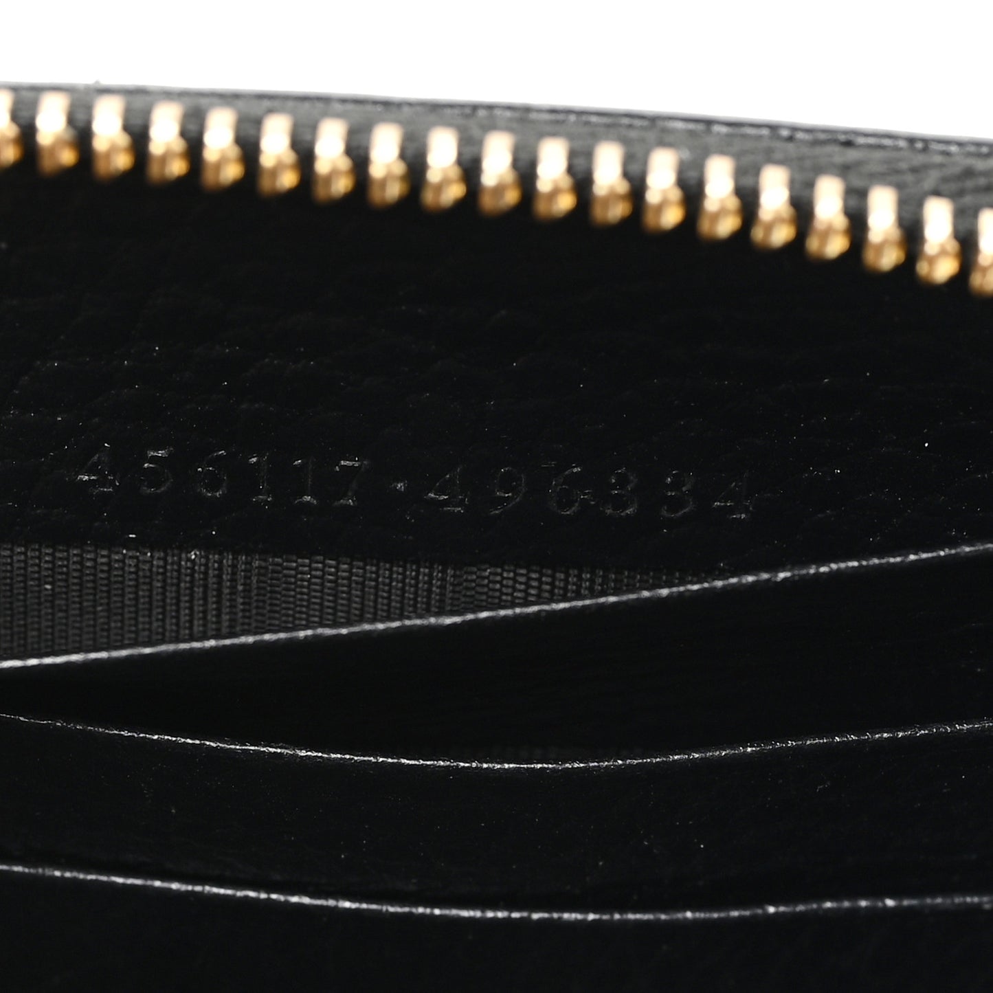 Dollar Calfskin GG Marmont Zip Around Wallet Black