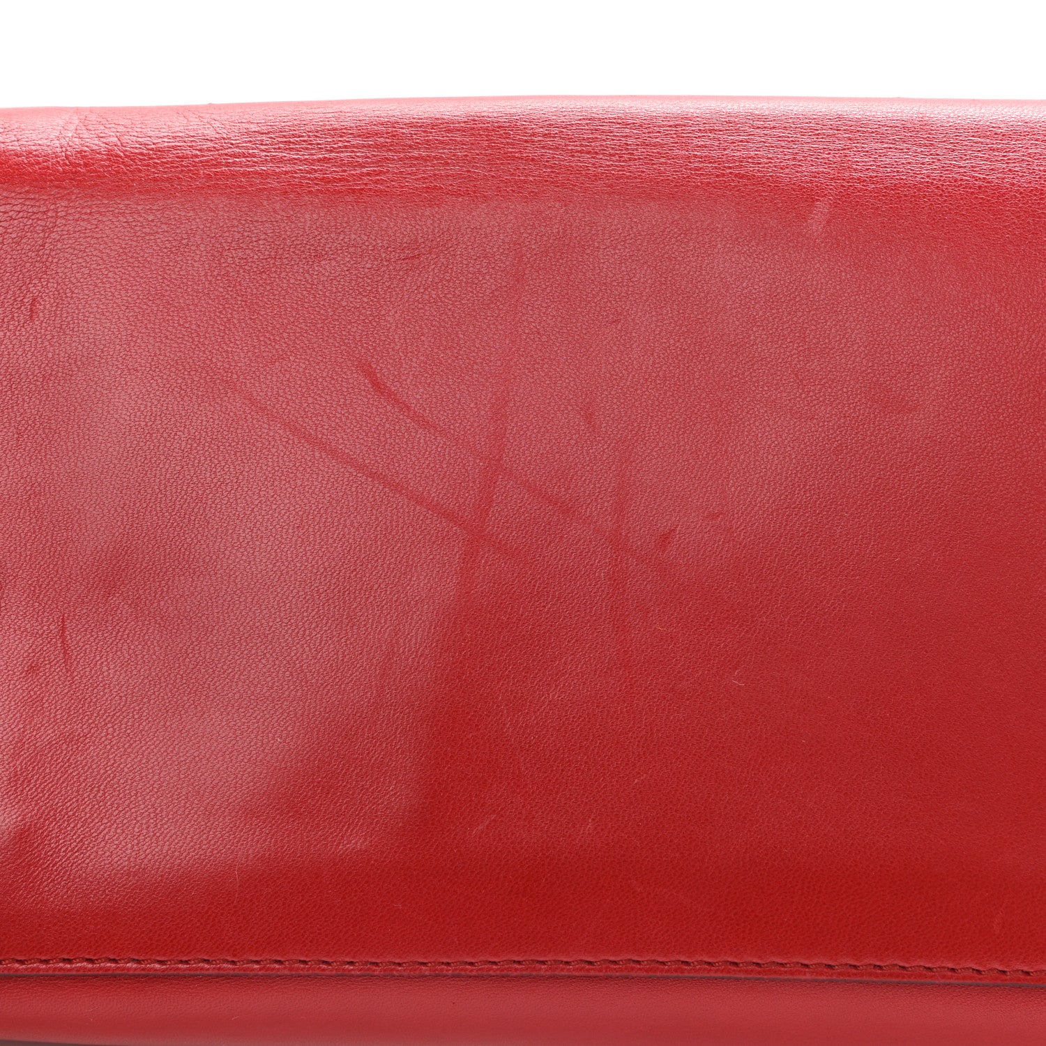 Chloe Lambskin Medium Elle Chain Clutch Red 14 of 15