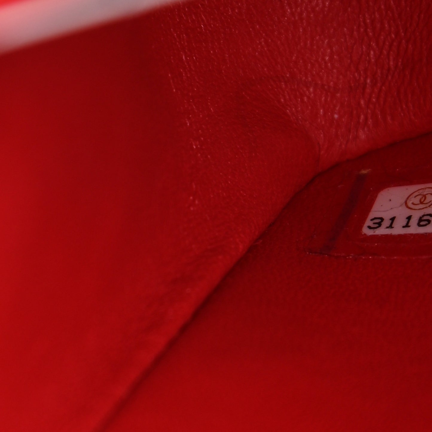 Iridescent Caviar Quilted Medium Double Flap Red