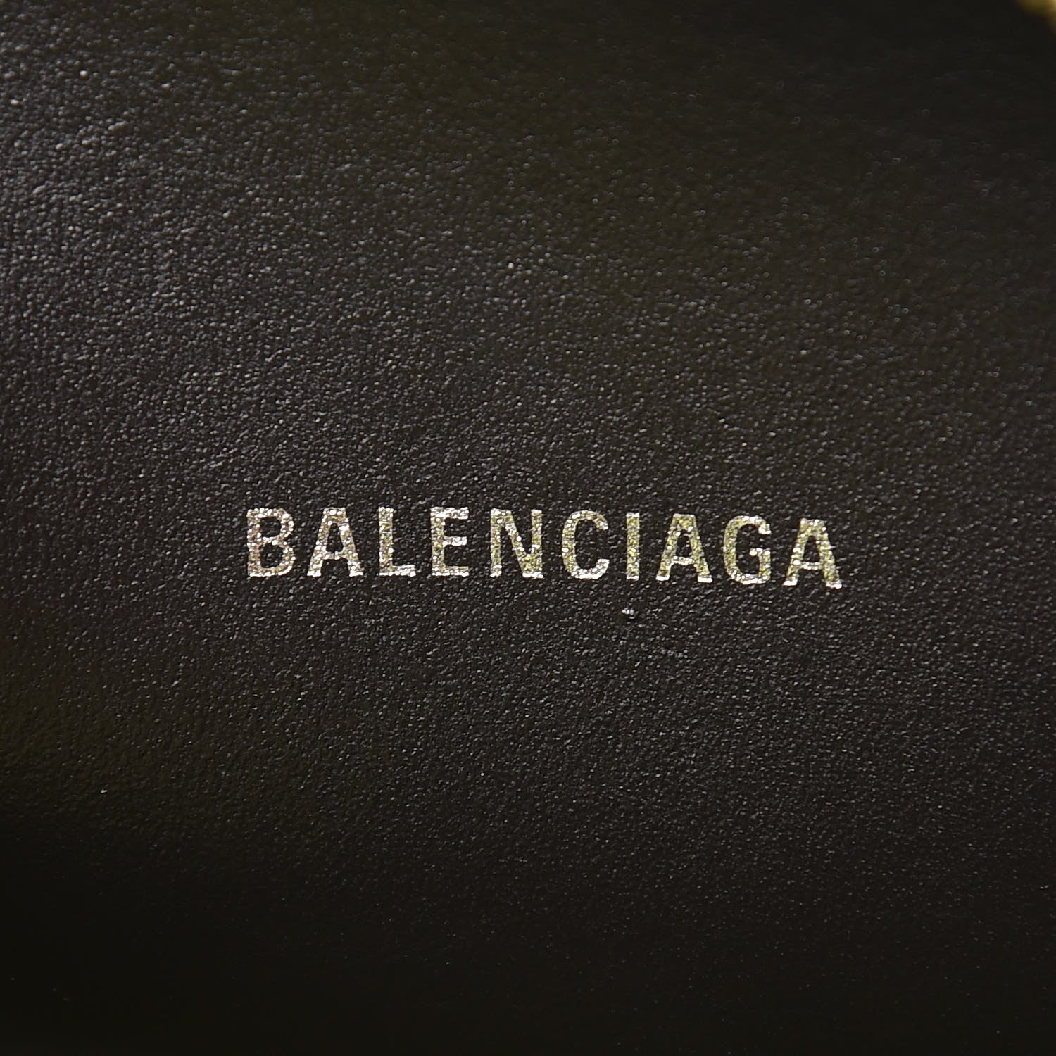Balenciaga Calfskin Logo XS Everyday Camera Bag Acid Green Black 8 of 9