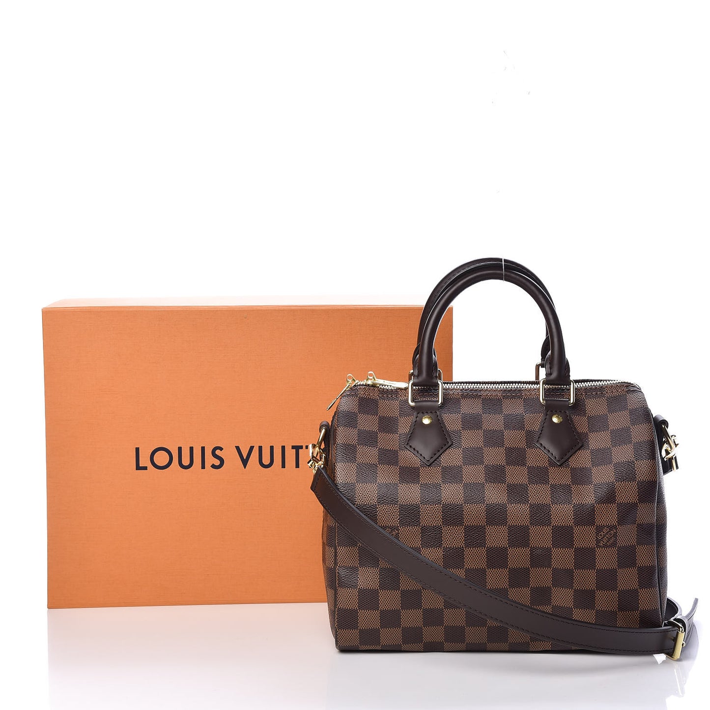 Damier Ebene Speedy Bandouliere 25