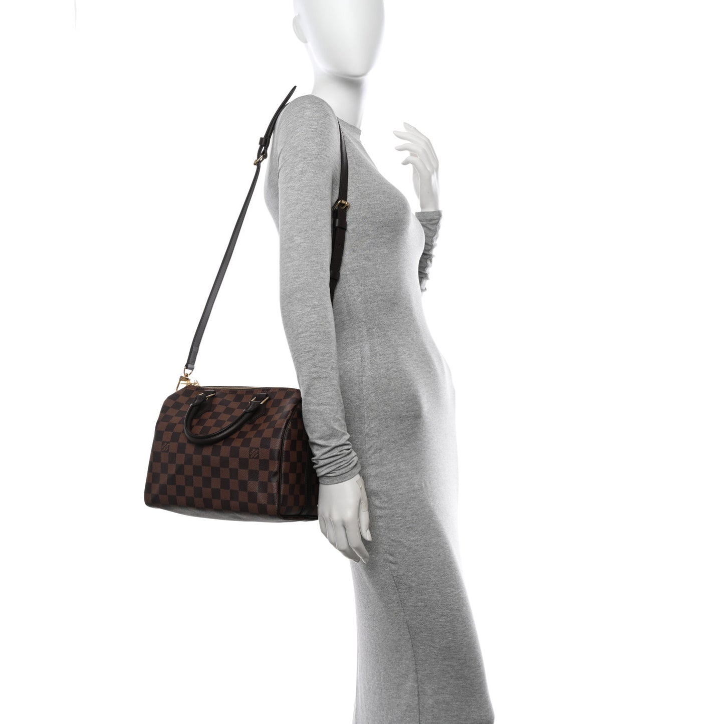 Damier Ebene Speedy Bandouliere 25
