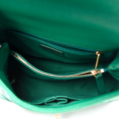 Chanel Caviar Quilted Small Coco Handle Flap Green 5 of 11