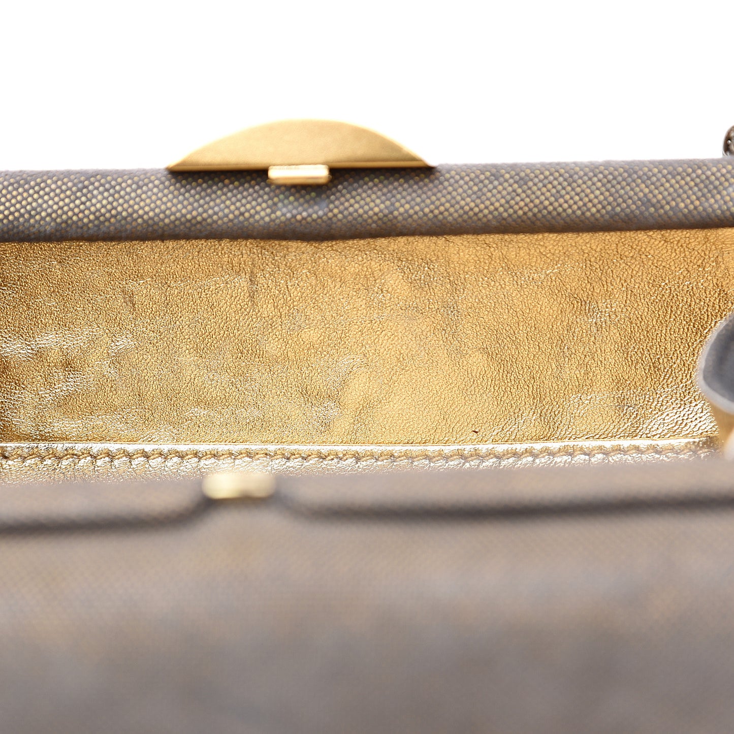 Satin Evening Clutch Gold