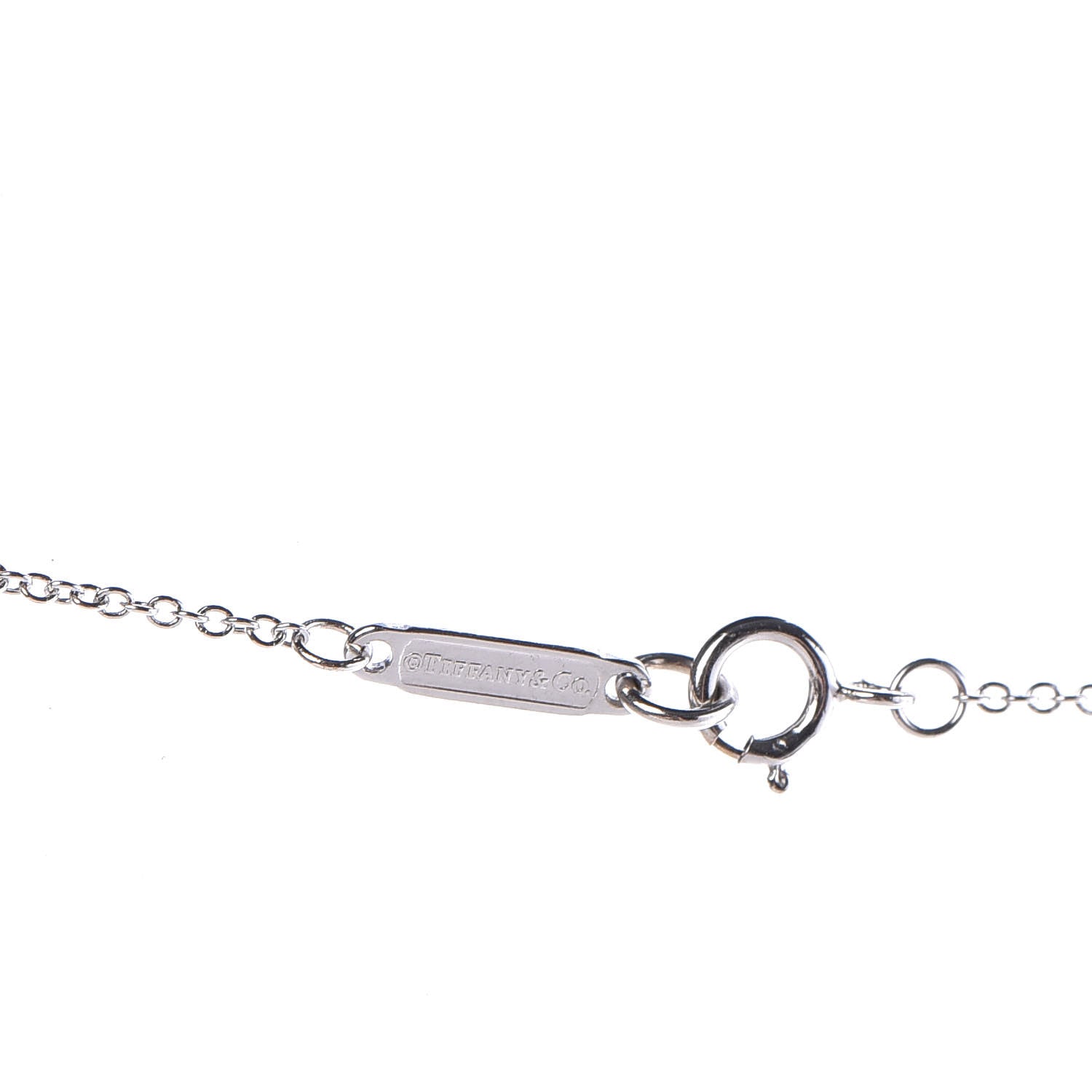 Tiffany 18K White Gold Diamond Medium Atlas Open Pave Pendant Necklace 6 of 8