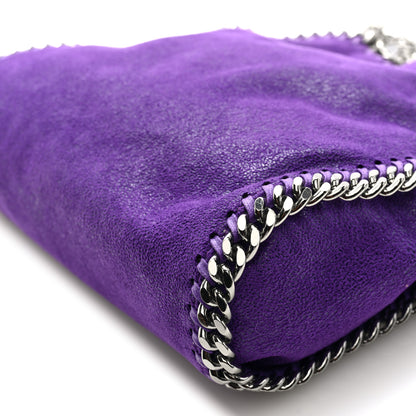 Stella McCartney Shaggy Deer Mini Falabella Fold Over Tote Bright Purple 9 of 9