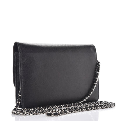 Chanel Goatskin Wallet on Chain WOC Black 3 of 15