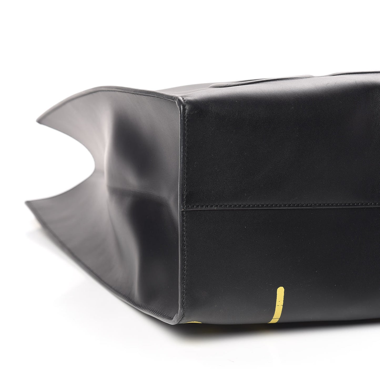 Calfskin GucciGhost Real Large XL Tote Black Yellow
