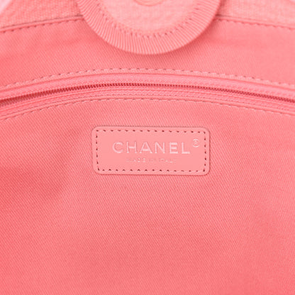 Chanel Mixed Fibers Small Deauville Tote Pink 6 of 11
