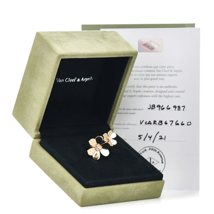Van Cleef & Arpels 18K Yellow Gold Diamond Frivole Between The Finger Ring 60 9 6 of 6